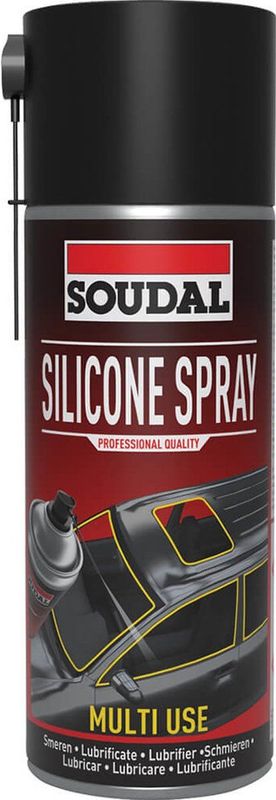Soudal - Silicone Spray - 400 ml - Synthetische Spray - Vermindert Wrijving