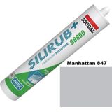 Soudal - Silirub+ S8800 - Siliconekit - Kleur: Manhatten - 310 ml