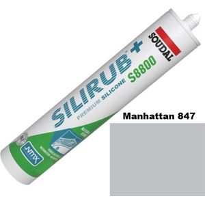Soudal Silirub+ S8800 | Natuursteen | Siliconenkit | Manhattan | 300 ml - 120989
