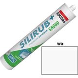 Soudal - Silirub+ S8800 - Siliconekit - Wit - 310 ml