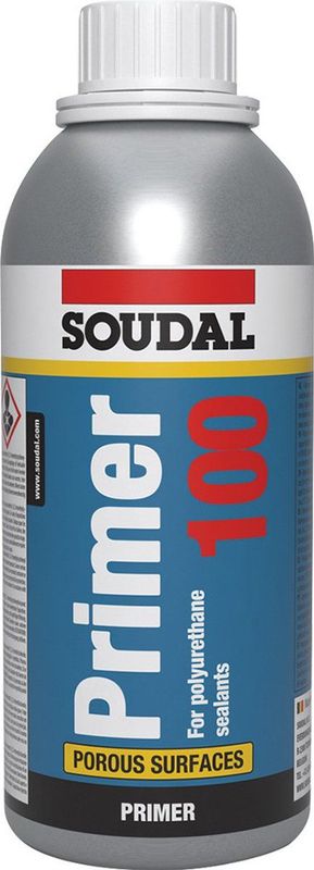 Soudal - Primer 100 - Primer - 500ml - Geschikt voor Poreuze Ondergronden