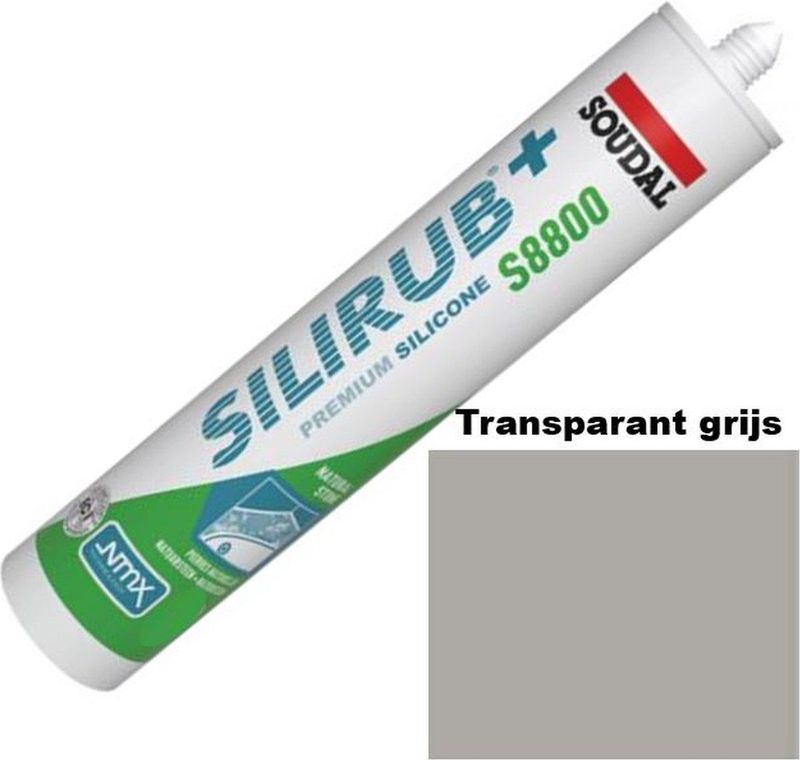 Silirub - 8800 - Natuursteensilicone - Neutraal - Voor Sanitair