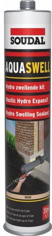 Aquaswell - Polyurethaan Kit - Waterdicht - Hechting op Bouwmaterialen