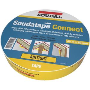 Soudal - Soudatape Connect - Kleefband - 60 mm x 40 m - Spatwaterbestendig Papier