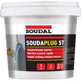 Soudal - Soudaplug ST - Mortel - 1 kg - Cement-gebaseerd - Hydrofobe