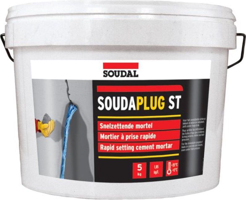 Soudal - Soudaplug ST DFE - 5 kg - Cement-gebaseerd Poeder