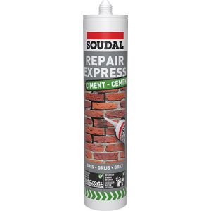 Soudal - Repair Express Cement - 290 ml - RAL 1015 - Vervangmiddel voor Cement
