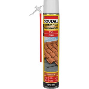 Soudal - Polyurethaan Dak - Rood - 750 ml - Weerbestendig Isolerend