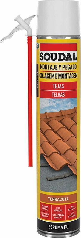 Soudal - Polyurethaan Dak - Rood - 750 ml - Weerbestendig Isolerend