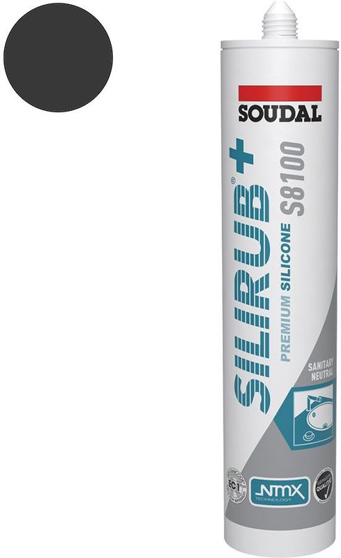 Soudal - Silirub+ S8100 - Sanitair Siliconekit - Neutraal - 300ml