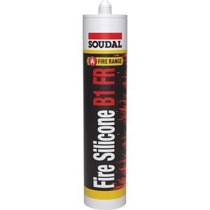 Soudal  Siliconenkit Fire B1Fr  Wit  300 Ml