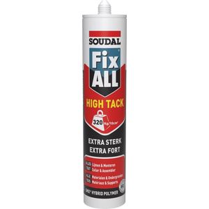 Soudal Fix - All "High-Tack" | Lijmkit | Grijs | 290 ml - 153985