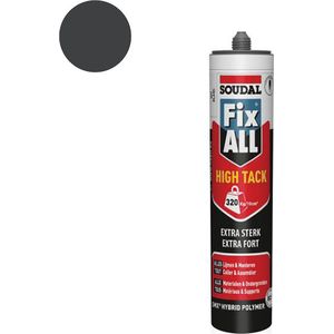 Soudal Fix - All "High-Tack" | Lijmkit | Zwart | 290 ml - 153986