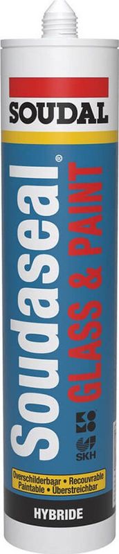Soudal - Soudaseal Glass & Paint - Beglazingsvoegkit - RAL 9010 Zuiver Wit - 290ml