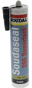 Soudal - Soudaseal 255 Supertack Lijmkit - Zwart - 290ml