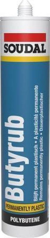 Soudal - Butyrub - Butyleenvoegkit - Grijs - 310 ml
