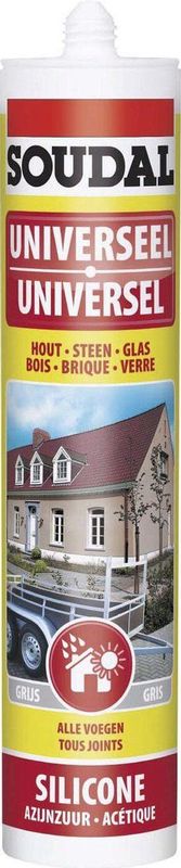 Universele Silicone - Afdichtkit - Transparant - Elastisch - UV-Stabiel