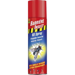 Barrière Insect K.O. Spray Vliegende Insecten - tegen vliegen, muggen, wespen en vlooien - snelle werking - spray 400 ml