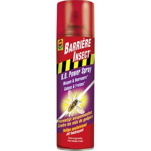 Barrière Insect K.O. Power Spray Wespen & Hoornaars - vernietigt wespennesten - directe en lange werking - krachtige spray-jet - spray 500 ml