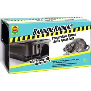 Barrière Radikal Voederdoos Ratten - geschikt voor alle types lokaas - kind- en diervriendelijke sluiting - 1 stuk