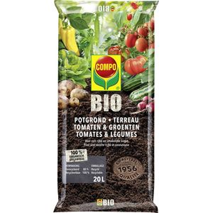 Compo Bio Potgrond Tomaten & Groenten 20l | Potgrond & bodemverbeteraars