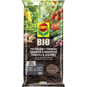 COMPO - Bio Potgrond - Tomaten en Groenten - 100% Natuurlijk - Grow-bag