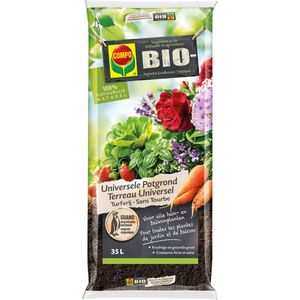 COMPO Bio Universele Potgrond Turfvrij - 100% organisch - verrijkt met meststof - zak 35 L