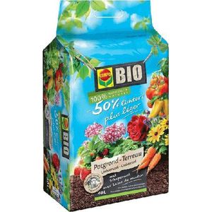 COMPO Bio Universele Potgrond - verrijkt met 5 weken meststof - praktische hersluitbare verpakking met handvat - zak 40 L