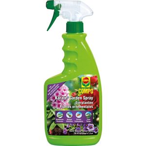 COMPO Karate Garden Spray Sierplanten - gebruiksklare insectenbestrijder - tegen bijtende en zuigende insecten - snelle werking - spray 750 ml (7,5 m²)