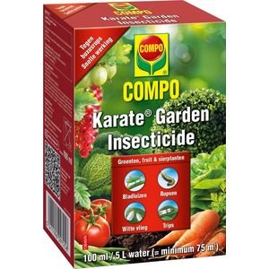 COMPO Karate Garden - insectenbestrijder - concentraat - tegen bijtende en zuigende insecten - voor groenten, fruit en sierplanten - snelle werking - doosje 100 ml (min. 75 m²)
