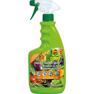 COMPO Karate Garden Spray Groenten & Fruit - gebruiksklare insectenbestrijder - tegen bijtende en zuigende insecten - snelle werking - spray 750 ml (7,5 m²)