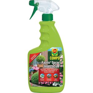 COMPO Fazilo Spray - gebruiksklare insectenbestrijder - natuurlijke werkstoffen - voor kamer-, terras- en tuinplanten - spray 750 ml