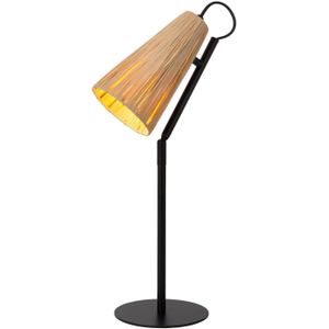Lucide - Bensen - Nachttischlamp - Metaal/Riet - E14-fitting