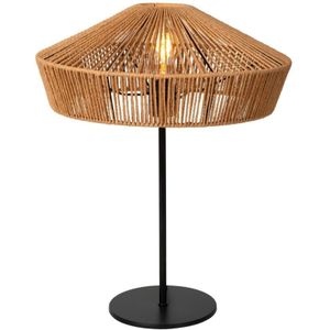 Lucide Yunkai tafellamp rotan 40cm