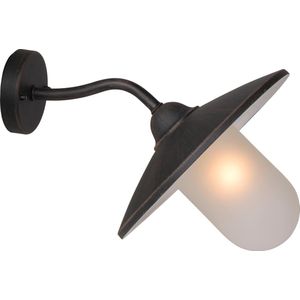 Lucide Aruba wandlamp buiten roestbruin 24cm