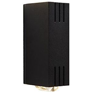 Lucide TWAN - wandlamp buiten - LED - 2x3W 3000K - IP54 - zwart