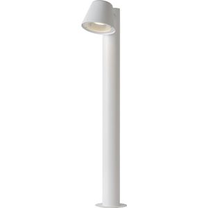 Lucide DINGO-LED - Sokkellamp Binnen/Buiten - LED Dimb. - GU10 - 1x5W 3000K - IP44 - Wit
