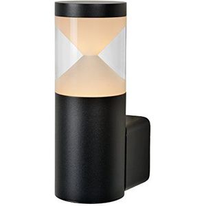 Lucide TEO LED - Wandlamp Buiten - LED - 1x7W 3000K - IP54 - Zwart, 8 x 12 x 20 cm