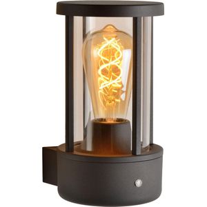 Lucide LORI - Wandlamp Buiten - Ø 12 cm - 1xE27 - IP44 - Antraciet