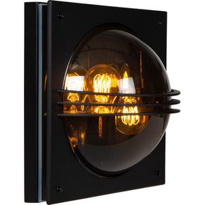 Lucide Privas wandlamp 60W 30x30cm zwart