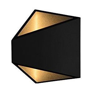 Lucide TIXIS - wandlamp voor buiten - LED - 2x4W 2700K - IP54 - zwart