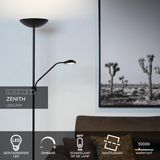 Lucide - ZENITH - Leeslamp - Zwart - LED Dimbaar - 3000K