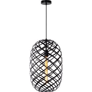 Lucide Wolfram hanglamp zwart 32cm