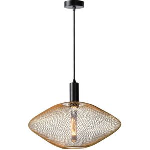 Mesh - Pendelleuchten - ø 45 cm - 1xE27 - Mattes Gold / Messing - Lucide