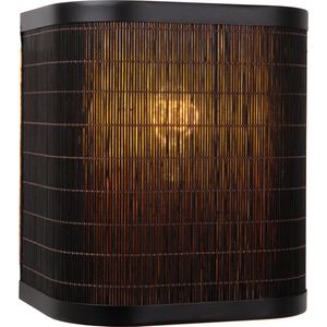 Lucide - TAGALOG - Wandlamp - Zwart - Rotan - 1xE27