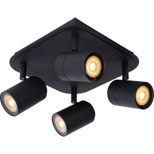 Lucide Lennert plafondspot met 4 lampen zwart