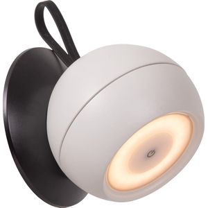 Lucide LUNEX - Oplaadbare Wandlamp Binnen/Buiten - Accu/Batterij - LED Dimb. - 1x2W 3000K - IP54 - Magnetisch - Wit