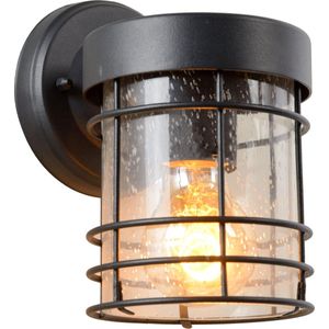 Lucide Keppel buitenwandlamp van metaal en glas