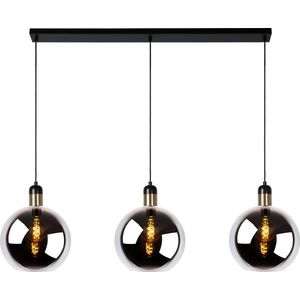 lucide Lucide RAFAL - Hanglamp - 3xE27 - Grijs Black Friday Best Deals Huis & Tu