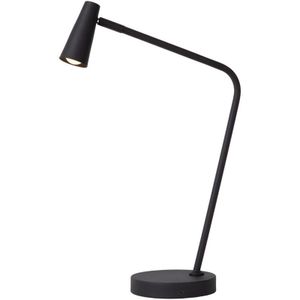 Lucide STIRLING - Oplaadbare Tafellamp - Accu/Batterij - LED Dimb. - 1x3W 2700K - 3 StepDim - Zwart